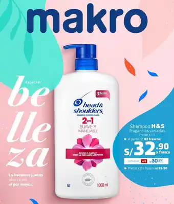 Makro H&S Shampoo 1L oferta