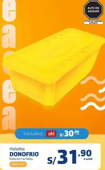 Makro Donofrio Helados 5L oferta
