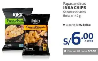Makro Inka Chips Papas Andinas 142g oferta