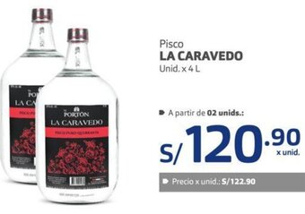 Makro La Caravedo Pisco 4L oferta