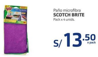 Makro Scotch Brite Paño Microfibra 4 Unids oferta