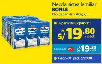 Makro Bonlé Mezcla Láctea Familiar 480g oferta