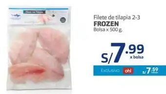 Makro Frozen Filete de Tilapia 2-3 500g oferta