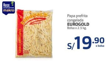 Makro Eurogold Papa Prefrita Congelada 2,5kg oferta