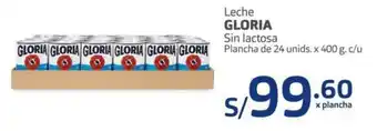 Makro Gloria Leche Sin Lactosa 24 Unids 400g c/u oferta