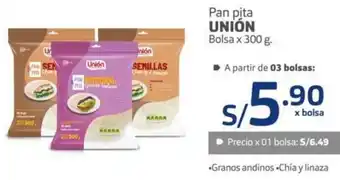 Makro Unión Pan Pita 300g oferta