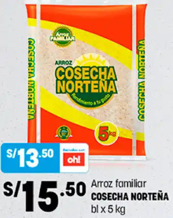 Plaza Vea Cosecha Norteña Arroz Familiar 5kg oferta