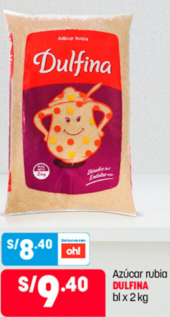 Plaza Vea Dulfina Azúcar Rubia 2kg oferta