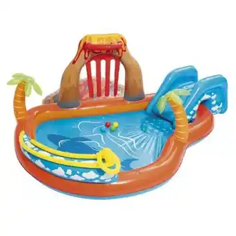 Maestro Piscina para niños incluye rociador de agua capacidad 208 l - 2.65m x 2.65m x 1.04m oferta