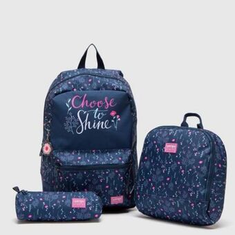 Maestro Set mochila escolar infantil + lonchera + cartuchera yamp oferta