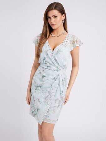 Vestido de encaje de sangallo