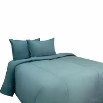 Edredon acero c/funda sham 1.5 plz 100% algodón 220 hilos 149877