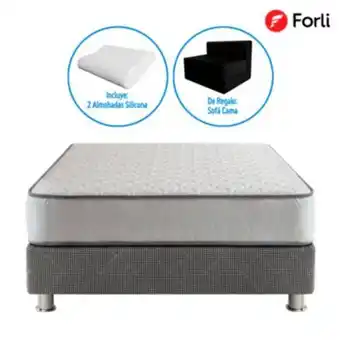 Maestro Cama americana elegant forli 2 plazas + colchón + 2 almohadas silicona + sofá cama oferta