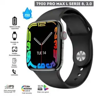 Maestro Smartwatch serie 8 t900 pro max l 2.0 - negro oferta