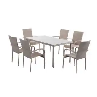 Maestro Juego de comedor pipa ratán 6 sillas oferta