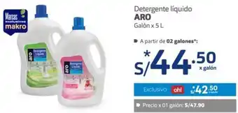 Makro Aro Detergente Líquido 5L oferta
