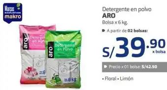 Makro Aro Detergente en Polvo 6kg oferta