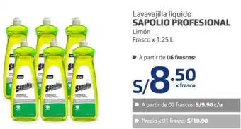 Makro Sapolio Profesional Lavavajilla Líquido 1,25L oferta