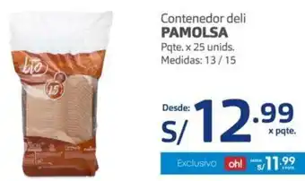 Makro Pamolsa Contenedor Deli 25 Unids 13/15 oferta