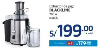 Makro Blackline Extractor de Jugo 700W oferta