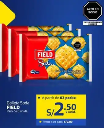 Makro Field Galleta Soda 6 Unids oferta