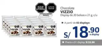 Makro Vizzio Chocolate 20 Bolsas x 21g oferta