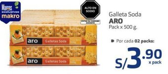 Makro Aro Galleta Soda 500g oferta