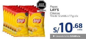 Makro Lay's Papas Clásicas 12 Unids x 17g oferta
