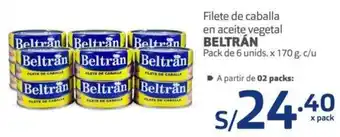 Makro Beltrán Filete de Caballa en Aceite Vegetal 6 Unids x 170g oferta
