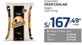 Makro Gran Chalan Arroz Extra 50kg oferta