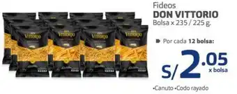 Makro Don Vittorio Fideos 235/225g oferta