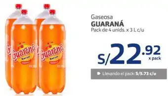 Makro Guaraná Gaseosa 4 und 3L oferta