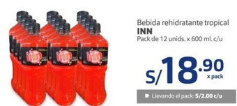 Makro Inn Bebida Rehidratante Tropical 12 Unids x 600ml oferta