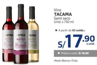 Makro Tacama Vino 750ml oferta