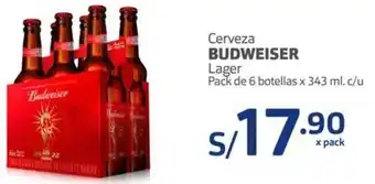 Makro Budweiser Cerveza Lager 343ml oferta