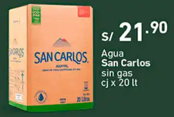 Plaza Vea San Carlos Agua Sin Gas 20L oferta