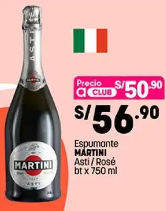 Plaza Vea Martini Espumante Asti/Rosé 750ml oferta