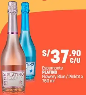 Plaza Vea Platino Espumante Flowery Blue/ Pink 750ml oferta
