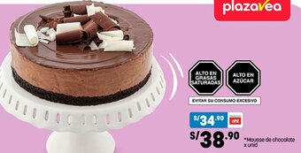 Plaza Vea Mousse de Chocolate oferta