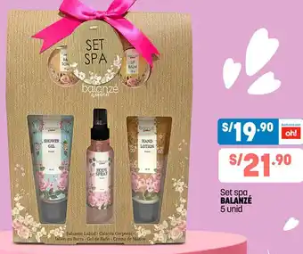 Plaza Vea Balanzé Set Spa 5 Unid oferta