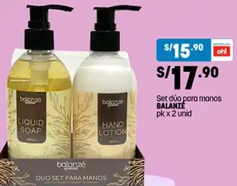 Plaza Vea Balanzé Set Dúo para Manos 2 Unid oferta