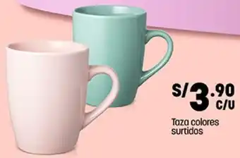 Plaza Vea Taza Colores Surtidos oferta