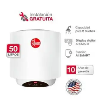 Tai Loy Terma eléctrica rheem 50 l ai smart blanco oferta