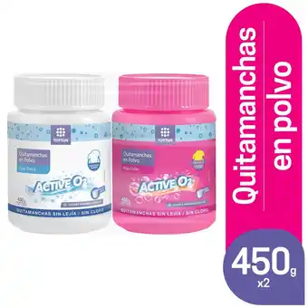 Tottus Two pack quitamanchas polvo tottus 450 g oferta
