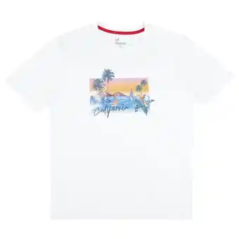 Tottus Polo estampado hombre xl blanco oferta