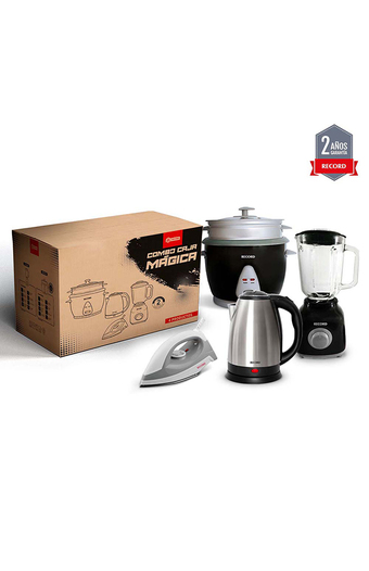Tiendas EFE Combo record: licuadora + arrocera + plancha + hervidor oferta