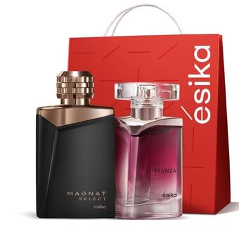 Ésika Set perfumes magnat select + vibranza oferta
