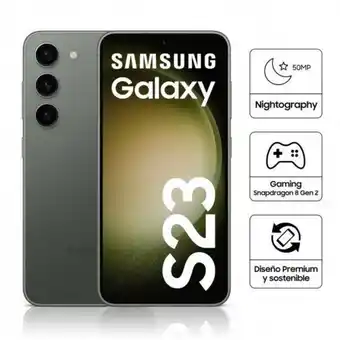 Hiraoka Celular libre samsung galaxy s23 6.1" 256gb 8gb ram green oferta
