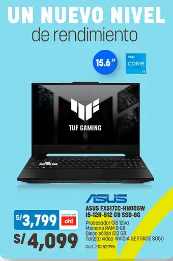 Plaza Vea Asus FX517ZC-HN005W oferta