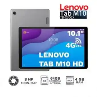 Linio Tablet lenovo tab m10 hd con chip 4g lte... oferta